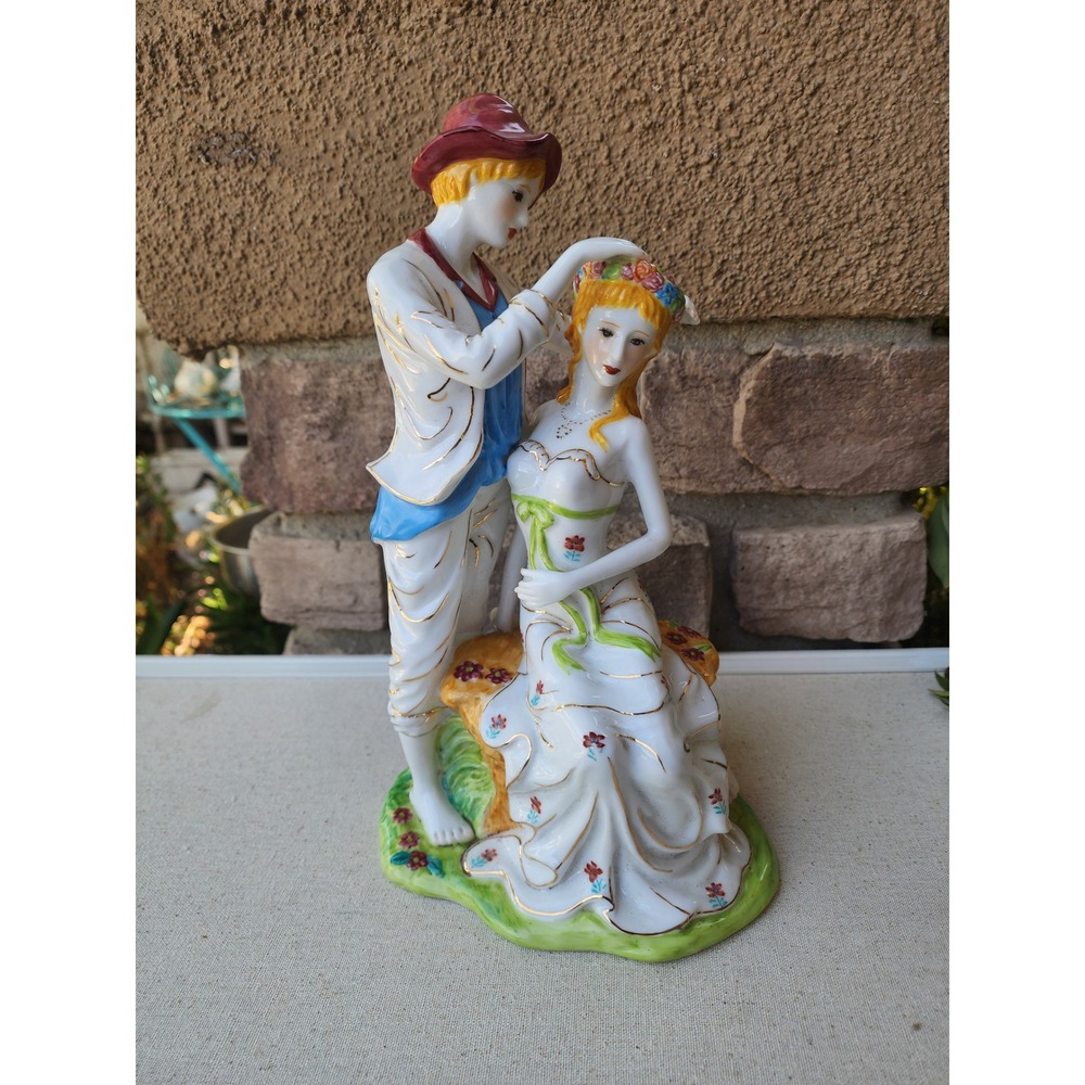 Large Vintage Couple Figurine